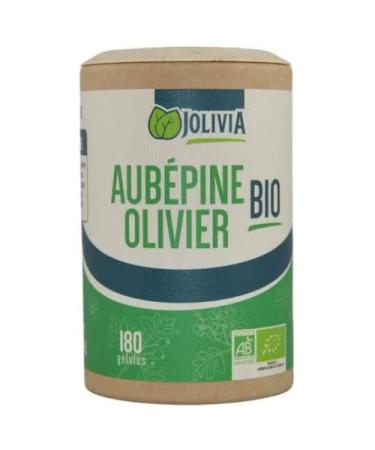 Organic Olive Hawthorn - 180 vegetable capsules of 200 mg | Capsule Size | Food Supplement | Vegan | Made in France