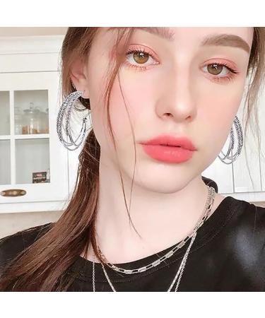 Lymphatic Activity Hoop Earrings Lymphatic Diamond Hoop Earrings Magnetic Earrings for Weight Loss Women Lymphvity Magnetic Therapy Earrings (2 Pairs-Q) - Buy Online on GoSupps.com