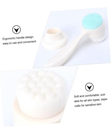 POPETPOP 1pc Face Brush Body Cleansing Brush Face Cleansing Brush Synthetic Brush Body Exfoliator Brush Makeup Remover Brush Facial Brush Abs Skin Care Products White Make up - Buy Online on GoSupps.com