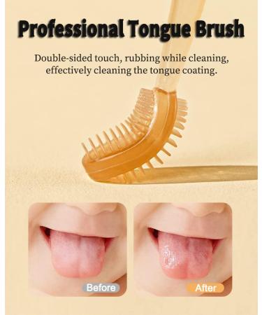 FOKiiBO Baby Silicone Toothbrush Set with Teether & Finger Brush - Amber - Buy Online on GoSupps.com