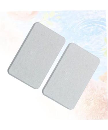 Ciieeo 2pcs Silicone Soap Holder Diatomite Soap Pad Soap Silicone Pad Soap Dishes for Bathroom Soap Holder for Shower Rectangle - Buy Online on GoSupps.com