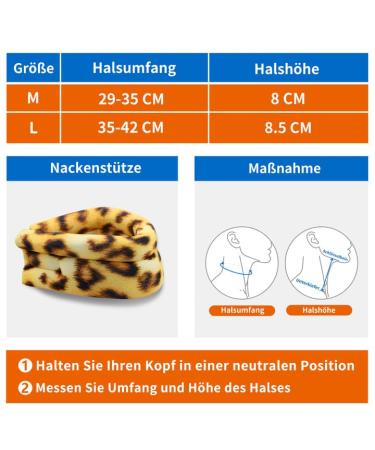 Willcom Neck Support for Pain Relief - Soft Sleep Aid Vertebrae Stabilizer in L Leopard Pattern - International Shipping Available - Buy Online on GoSupps.com