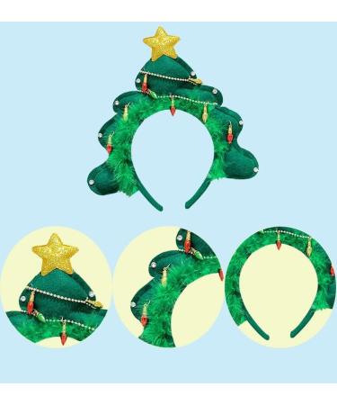 RmKbe Christmas Tree Headband with Bells Xmas Tree Headwear Christmas Headbands Christmas Fancy Dress Accessory for Adults - Buy Online on GoSupps.com