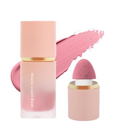 Lophe blush stick matte light and breathable liquid blush liquid waterproof Rouge Beauty wall natural look long-wearing face make for women (01#6.5ml)