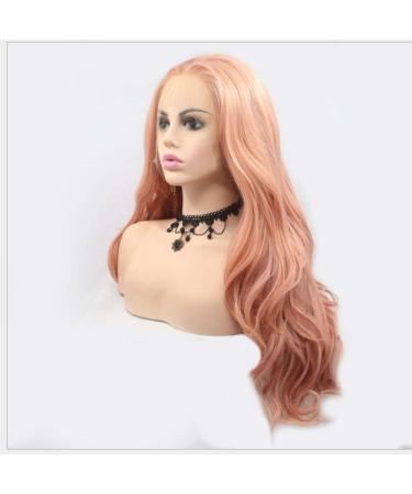 BGHJUE Long Natural Synthetic Wig for Women - Highlight Orange Curly Hair with Breathable Cap | Side Parting & High Temperature Fiber - Buy Online on GoSupps.com