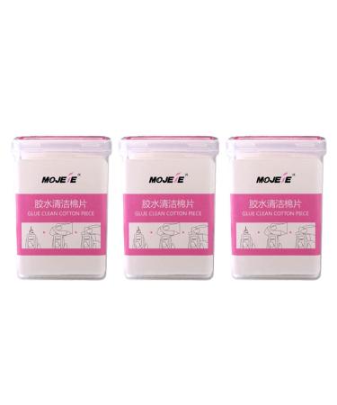 Minkissy 600 sheet eyelash cleaning pads Hygienet towels Accessories for eyelash extension lint -free cloths for nails adhesive residues of remover nail angel white fabric constipation protection