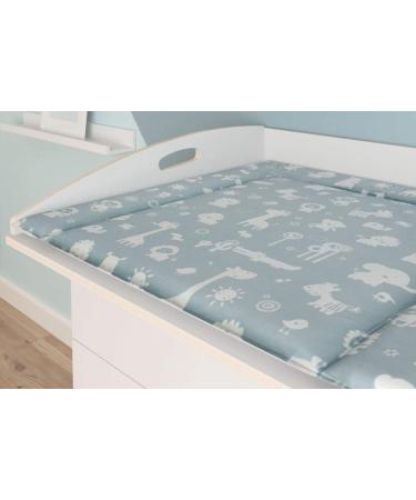 Pollutant-Free Changing Pad 77x73 cm | Washable Baby Diapering Layer for NSD & Puckdaddy Chests | Gray Blue - Buy Online on GoSupps.com