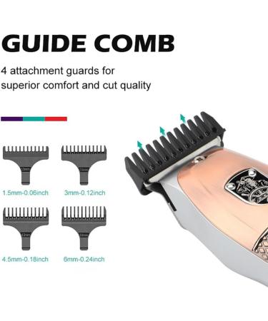 Pro Hair Clipper Electric Hair Beard Trimmer for Men Groin Hair Clipper Body Shaver Groomer Pubic Bikini for Women&Men Rechargeable Brown - Buy Online on GoSupps.com