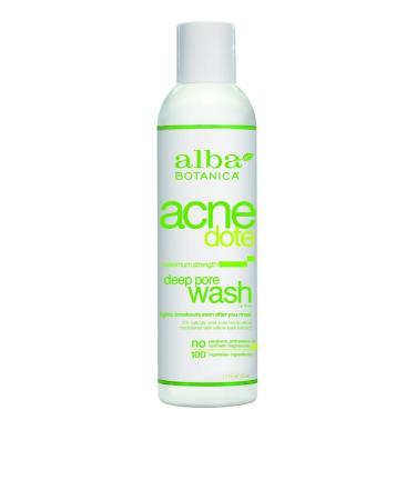 Alba Botanica Acne Dote Deep Pore Wash - Oil-Free Cleanser 6 fl oz | Clear Acne & Deep Clean - Buy Online on GoSupps.com
