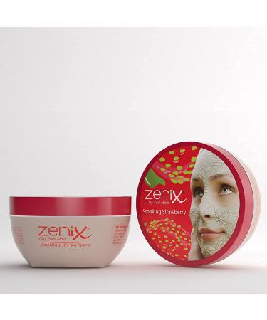 Zenix Men Face Mask Clay Strawberry 350G | Facial Care for Men & Women | Fights Pimples Blackheads & Impurities | Small Face Mask - Buy Online on GoSupps.com