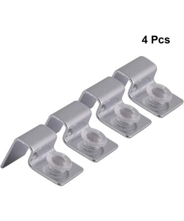POPETPOP 4Pcs Stainless Steel Aquarium Glass Cover Support - Non-Slip Holders for 10mm Universal Fish Tank Lid Clips | Aquarium Accessories - Buy Online on GoSupps.com