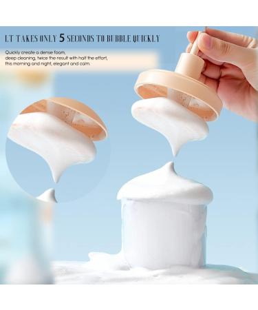 Zhenqi Shower Gel Foam Maker Deeper Cleaning Effect for Shower Gel Facial Cleanser Pale bluish white - Buy Online on GoSupps.com