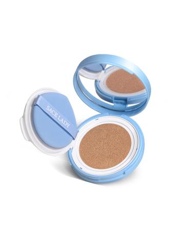 SACE LADY 3Pcs Face Makeup Set with BB Cushion Foundation, Pressed Powder, Sponge and Bag - Long Lasting, Waterproof, Natural Cosmetics - Buy Online on GoSupps.com