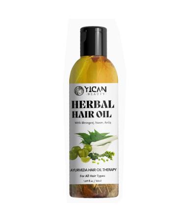 Buy BlueQueen Herbal Hair Oil | Coldpressed Natural Vegan Scalp Hydration & Nourishment | Restores & Revives Dry Damaged Hair 50ml - International Shipping Available - Buy Online on GoSupps.com