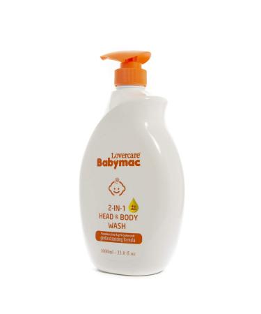 Babymac 2-in-1 Head & Body Wash - Tear Free 33.8 Fl. oz | Gentle Cleansing for Babies & Kids - Buy Online on GoSupps.com