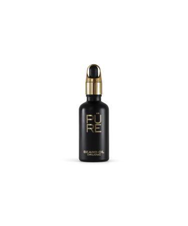 Certified Organic Beard Oil with 100% Natural Ingredients by The Pure Collection with Genuine Oud Award Winning Non-Greasy Premium Beard Grooming Oil 1.69 fl oz Vegan