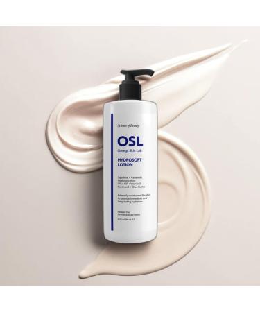 OSL Hydrosoft Lotion 200ML Nourishing Face Moisturiser Body Lotion and Face Lotion Enriched with Shea Butter Vitamin-E Olive Oil Hyaluronic Acid Ceramide Squalene - Buy Online on GoSupps.com
