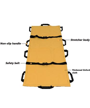Portable Soft Carrier Stretcher with 10 Handles - Foldable Oxford Fabric for Emergency Rescue & Patient Transport | Ideal for Hospitals Clinics Home & Sports - Buy Online on GoSupps.com