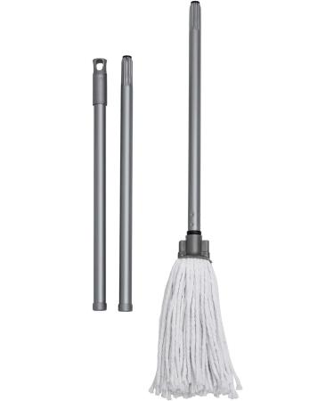 Addis Cotton Mop with 3-Piece Handle - White & Metallic-Grey | Premium Quality - Buy Online on GoSupps.com