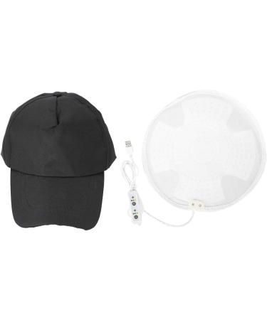 Hair Growth Hat with 108 Lamp Beads for Hair Loss Treatment and Regrowth Therapy - Black - Buy Online on GoSupps.com
