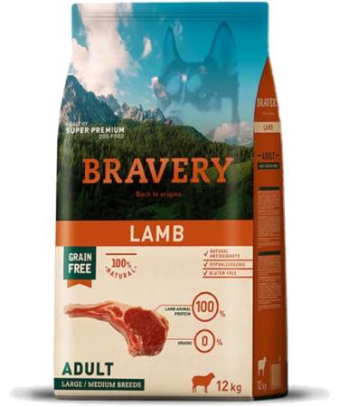 BRAVERY Lamb Croquettes for Dogs Size L/M 12 kg - Buy Online on GoSupps.com