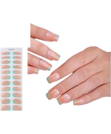 Ruarby French False Nails Stick on Nail Short Square Gradient Press on Nail DIY Art Accessories Display for Personal Style C39D29 - Buy Online on GoSupps.com