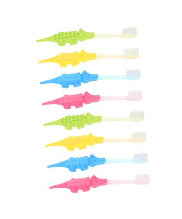 Gatuida 24 StK Small crocodile toothbrush children's toothbrush oral care tools for children decorative tools cleaning brush beautiful children's tooth cleaner caricature stock pp