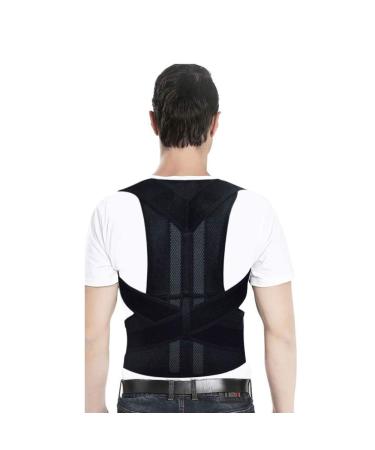 Posture Corrector for Men and Women Adjustable Posture Brace Provides Lumbar & Back Support Shoulder and Clavicle Lower and Upper Back Kyphosis Posture Device.Corrects Slouching & Bad Posture (L) Large