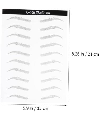 FOMIYES 2 Pairs Makeup Stencil Hair Supplies Eyebrow Tattoos Brow Tatoo Template 4d Disposable Makeup Tools - Buy Online on GoSupps.com