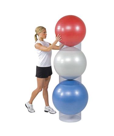 Power Systems Stability Ball Storage Stackers, Adjustable Velcro Ring, 3-Pack, Clear (81020)