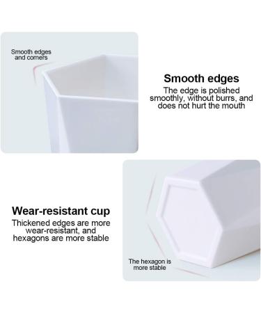 Allinbuy Anti-Slip Toothbrush Cup Holder for Couples - Black Plastic Bathroom Tooth Bowl - Buy Online on GoSupps.com