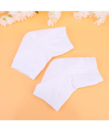 FOMIYES 6 Pairs Cracked Heel Socks Heel Anti-Crack Socks Heel Protector Socks Gel Foot Socks Moisturizing Socks Moisturizing Gel Socks Anti Cracked Feet Men and Women Ankle Socks White - Buy Online on GoSupps.com