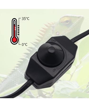 Adjustable Reptile Heating Mat | 7W Heat Pad for Small Animals | Terrarium Pet Tank Warmer for Snake, Turtle, Tortoise, Bearded Dragon, Gecko - Buy Online on GoSupps.com