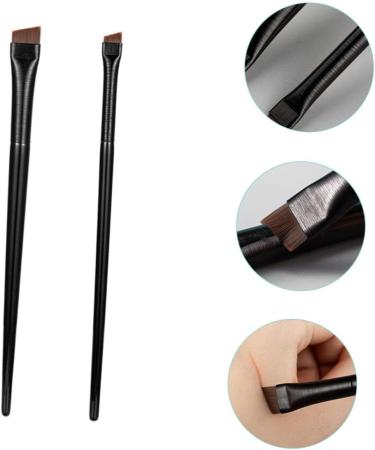 Baluue 6 Sets Eyeliner Brush Makeup Brush Eye Liner Wands Eyebrow Brush Spoolie Ear Black Wood - Buy Online on GoSupps.com