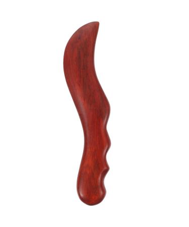 Frcolor 1stk purple sandal wooden tendon bar Massage board made of wood wood massage tools.Back massage device acupuncture pen back massage sucks manual massage stabic household scratchstock