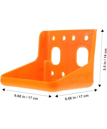 Balacoo Cattle Salt Block Feeder Cattle Sheep Food Bowl Livestock Feeding Bucket Farm Livestock Salt Block Feeding Box for Sheep Goat Pup Dog Farm Supplies Accessory Orange Livestock Feeder Bowl - Buy Online on GoSupps.com
