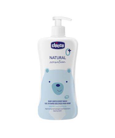 Chicco Natural Sensation Shower Gel Baby & Newborn Cosmetics 0+ Months Natural Ingredients Cleans Baby's Skin & Body Sustainable Packaging 500ml