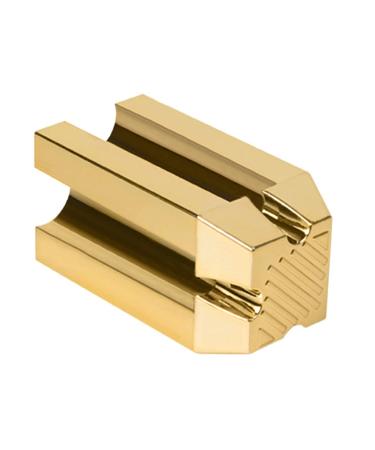 HEALLILY Cosmetic Pencil Sharpener Eye Makeup Pencil Sharpener Microblading Pencil Sharpener Tip Thin Sharpening Tools for Peel Off Brow Eyebrow Pencils Golden