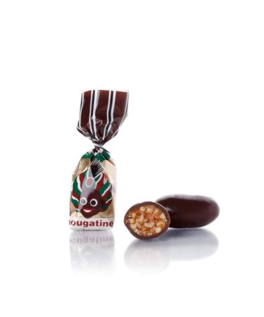 VENCHI - NOUGATIN 500g - NOISETTES PIEDMONT IGP HACH ES ET CARAM LIS ES RECOUVERTES DE CHOCOLAT NOIR 56% - SANS GLUTEN