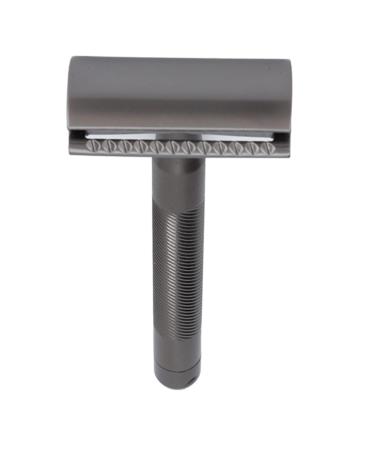 Double Edge Safety Razor for Men - Portable Zinc Alloy Brass Handle Shaving Razor | Perfect Birthday Gift | Home Salon Essential (Black) - Buy Online on GoSupps.com