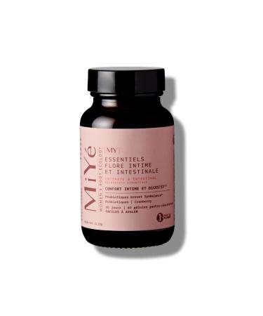 MiY | Probiotique flore intestinale & intime Brevet | 4 souches pr biotiques & probiotiques | 60 g lules gastro-r sistantes | 1 mois