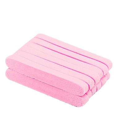 Beaupretty 12 packs cosmetics puff compress facial face cleaning peeling washing sponge tool for women men girls (pink)