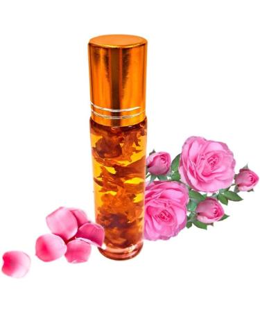 ROSE Perfume Oil - All-Natural Essential Oil Fragrance - Huile de Parfum - Bulgarian Damask Rosa Damascena Petals Otto Tea Rose De Mai - Roll On Roller Ball - Party Travel Guest Favors Gifts - 10ml aroma of mixed freshly cut roses with soft floral slight  - Buy Online on GoSupps.com