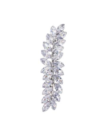 Mikinona 1pc Half up Hair Clip Wedding Decor Girl Hair Clip Hair Diamonds Crystal Hair Vintage Decor Bling Hair Barrettes Wedding Hair Pins Bridal Flower Comb Spiral Bride Zircon Headband