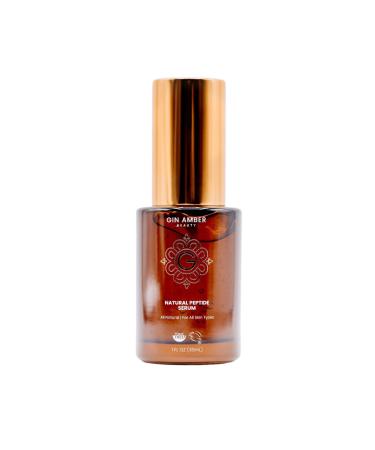Shop Gin Amber Beauty Natural Peptide Serum - Anti-Aging Facial Serum for Lift Tighten & Hydrate - 1 fl oz (30 ml - Buy Online on GoSupps.com