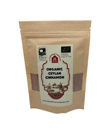 Organic Ceylon Cinnamon Powder 100g - Premium Quality True Ceylon Raw Certified Organic Vegan