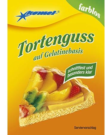 Cake pouring colorless from comet