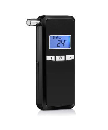 Breathalyzer & 10 Mouthpieces, Accurate Portable Handheld breathalyzer Breath Alcohol Tester for Personal & Professional Use Digital LCD Display