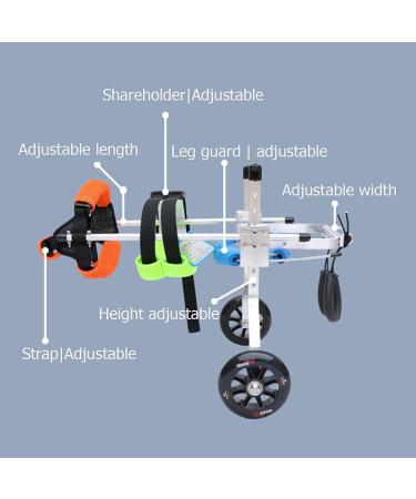Pet Rehabilitation Cart Adjustable Dog Wheelchair for Back Legs Animal Exercise Wheels for Handicapped Hind Legs - Easy Assemble - 6 Sizes X - Small - Buy Online on GoSupps.com