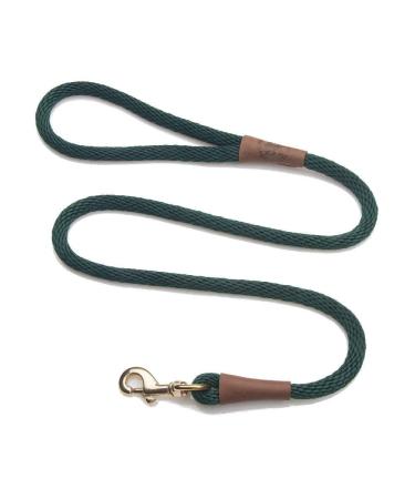 Mendota Pet Snap Leash 3/8" x 4' Hunter Green 3/8 in x 4 ft Hunter Green